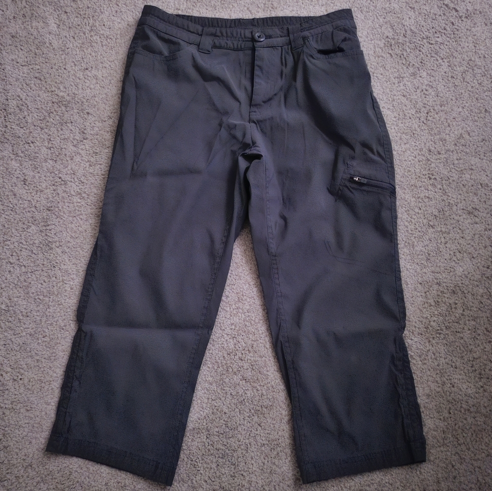 Eddie Bauer Capri Pants Women's Size 4 Gray With Side Zipper